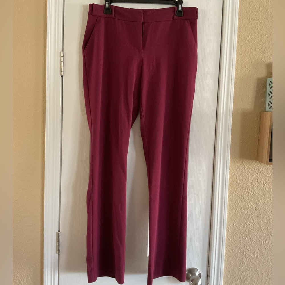 Maurices Rich Burgundy Straight Leg Pants